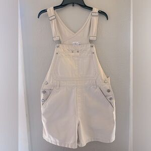 VINTAGE Women’s/Femme 1990s Calvin Klein short overalls, Khaki, size M